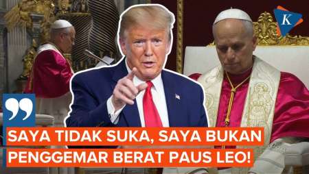 Trump Kecam Paus Leo XIV Soal Senjata Nuklir Iran