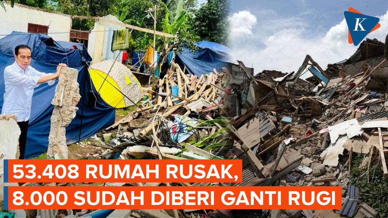 Jokowi Sebut Ada 53.408 Rumah dan 540 Sekolah yang Rusak Akibat Gempa Cianjur