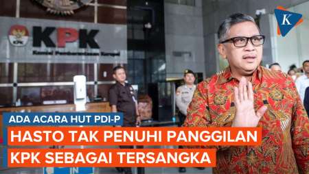 Hasto Mangkir dari Panggilan KPK karena Ada Acara HUT PDI-P