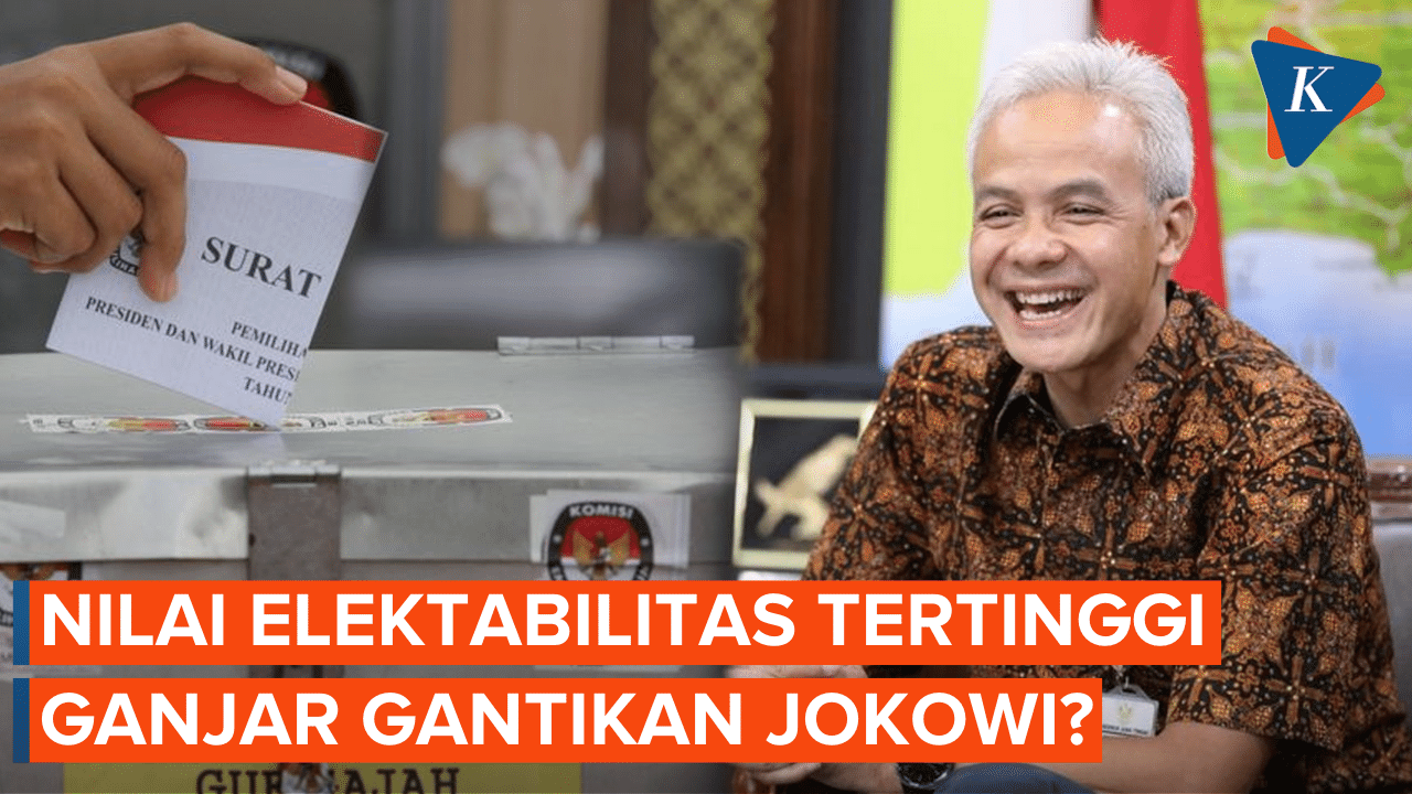 Elektabilitas Ganjar di Posisi Teratas Gantikan Jokowi pada 2024
