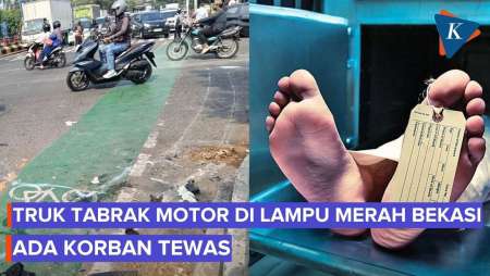 Kecelakaan Maut Di Lampu Merah Unisma Bekasi, Driver Ojol Tewas