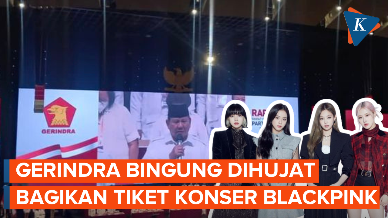 Gerindra Dihujat karena Bagikan Tiket Konser BLACKPINK di Jakarta