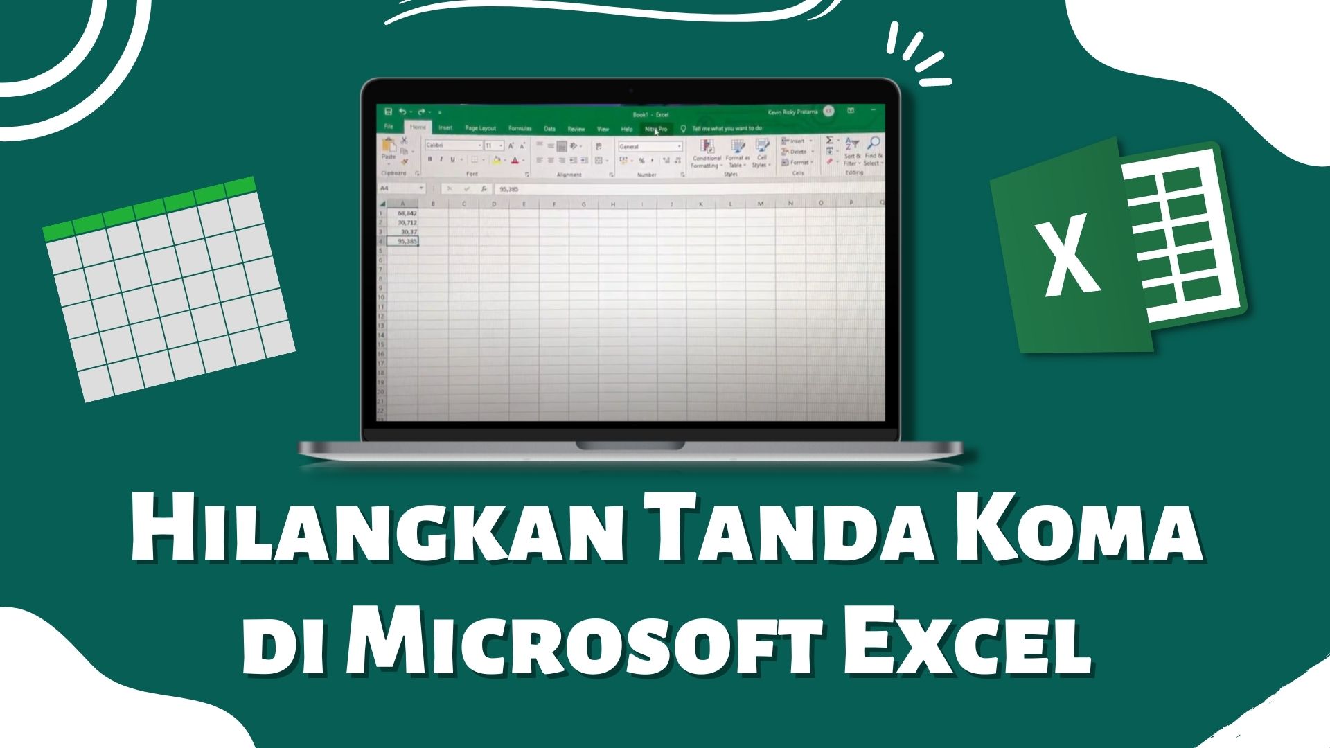 Cara Menghilangkan Tanda Koma di Microsoft Excel