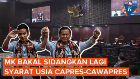 8 November, MK Sidangkan Lagi Gugatan soal Syarat Usia Capres-Cawapres