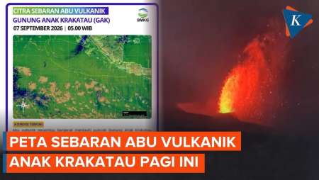 Peta Sebaran Abu Vulkanik Anak Krakatau Meluas Hingga Jakarta, Banten, Dan Jawa Barat