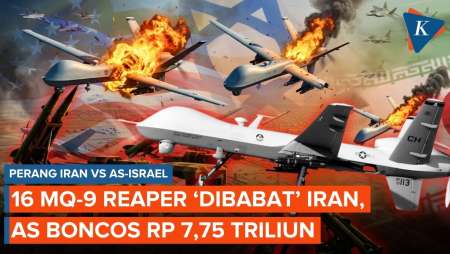 Iran Hancurkan 16 Drone MQ-9 Reaper AS Sejak Perang Pecah