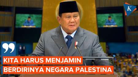 Pidato Perdana Prabowo di Pertemuan Tingkat Tinggi PBB, Tegas Dukung Palestina
