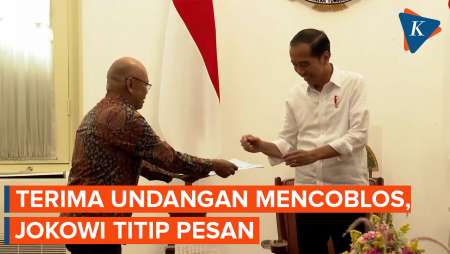 Momen Presiden Jokowi Terima Undangan Mencoblos