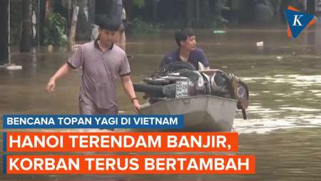 Penampakan Kota Hanoi Vietnam yang Terendam Banjir akibat Topan Yagi