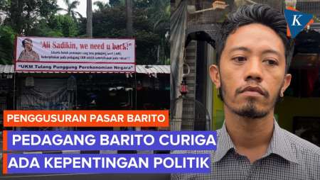 Pedagang Barito Pasang Spanduk Ali Sadikin, Kritik Pramono Anung