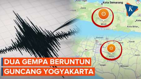 Gempa Magnitudo 4,5 Dan 2,2 Guncang Yogyakarta...
