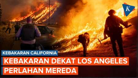 Kebakaran di Utara Los Angeles Perlahan Terkendali di Tengah Ancaman Angin Kencang