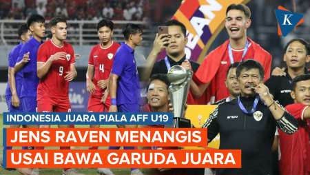 Momen Jens Raven Menangis Berkalung Merah Putih Usai Indonesia Juara Piala AFF U19 2024