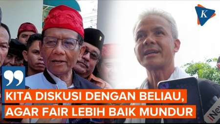 Ganjar Sarankan Mahfud Mundur dari Jabatan Menko Polhukam