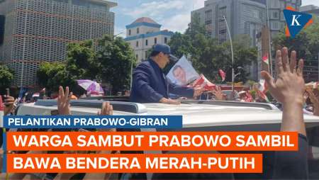 Momen Warga di Sarinah Sambut Prabowo-Gibran Usai Dilantik Jadi Presiden dan Wakil Presiden