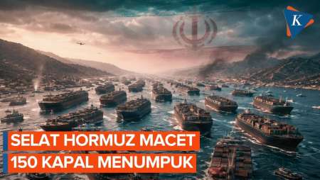 Selat Hormuz Macet Akibat Perang Iran, Hampir 150 Kapal Kontainer Menumpuk