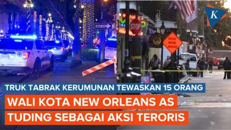 Wali Kota New Orleans Tuding Truk Tabrak Kerumunan di AS sebagai Aksi Teroris