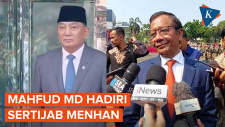 Hadiri Sertijab Menhan, Mahfud MD Yakin Sjafrie Sjamsoeddin Pilihan Tepat Prabowo