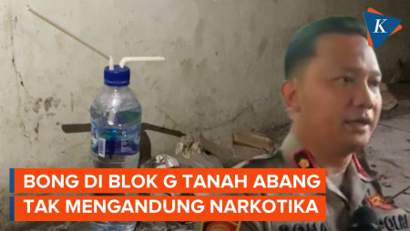 Botol Bong yang Ditemukan di Pasar Tanah Abang Blok G Negatif Narkoba