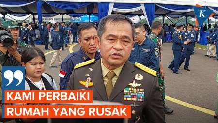 TNI Perbaiki Rumah Rusak yang Terdampak Ledakan Gudang Amunisi di Ciangsana Bogor