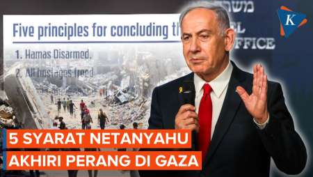 Netanyahu Beri 5 Syarat untuk Akhiri Serangan Israel ke Gaza