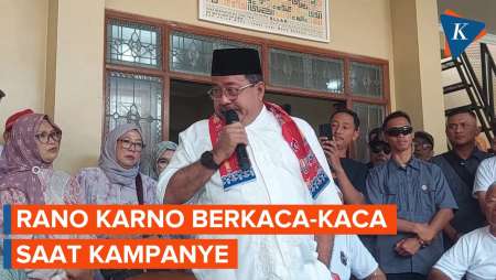 Momen Rano Karno Terisak Saat Kampanye di Tebet: Ini Enggak Dibikin-bikin