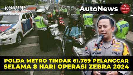 8 Hari Operasi Zebra 2024, Polda Metro Tindak 61.769 Pelanggar