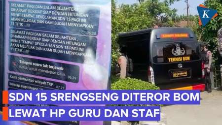 Pelaku Teror Bom Kirim Pesan Ke Staf TU Dan Guru SDN 15 Srengseng