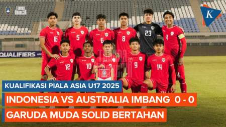 Hasil Timnas Indonesia Vs Australia 0-0, Garuda Asia Amankan Satu Tempat di Piala Asia U17 2025