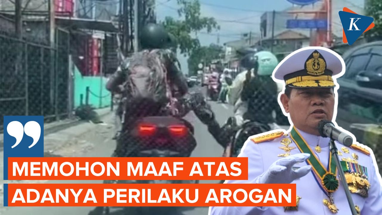 Prajurit TNI Tendang Motor Ibu-ibu di Bekasi, Panglima TNI Minta Maaf