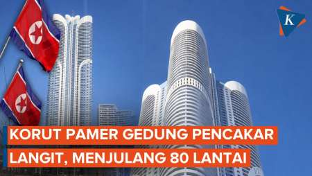 Penampakan Gedung Apartemen Tertinggi Di Korut, Menjulang 80 Lantai