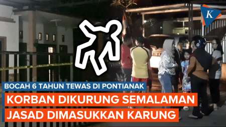 Ibu di Pontianak Tega Bunuh Anak Tiri, Jasad Dimasukkan Karung