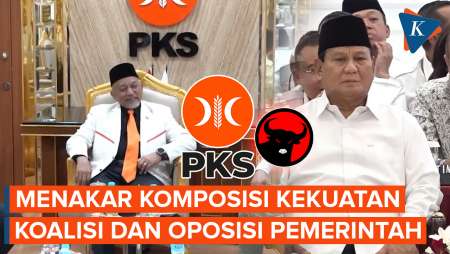 Kekuatan Koalisi Vs Oposisi jika PDI-P dan PKS Tak Merapat ke Prabowo