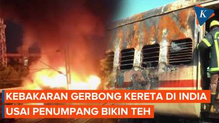 Kebakaran Gerbong Kereta di India Usai Penumpang Bikin Teh, 9 Orang Tewas