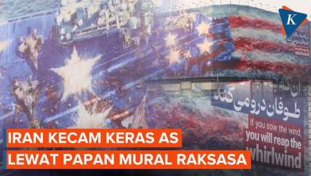 Iran Pamerkan Mural Ancaman Untuk Peringatkan AS