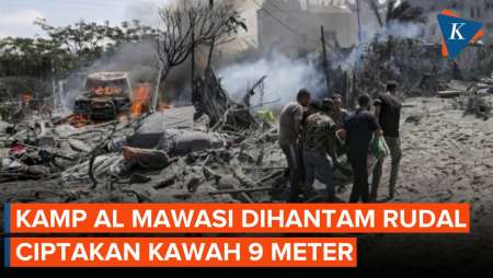 Israel Serang Kamp Al Mawasi: 40 Tewas, Rudal Ciptakan Kawah!