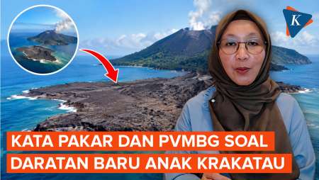 Muncul Daratan Baru 30,3 Hektare Di Gunung Anak Krakatau, Ini Penjelasan Pakar Dan PVMBG