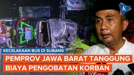 Pemerintah Tanggung Biaya Korban Kecelakaan Bus di Subang, Korban Tewas Dapat Santunan