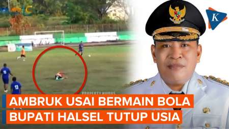 Detik-detik Bupati Halsel Ambruk Saat Bermain Bola, Lalu Dinyatakan Meninggal Dunia