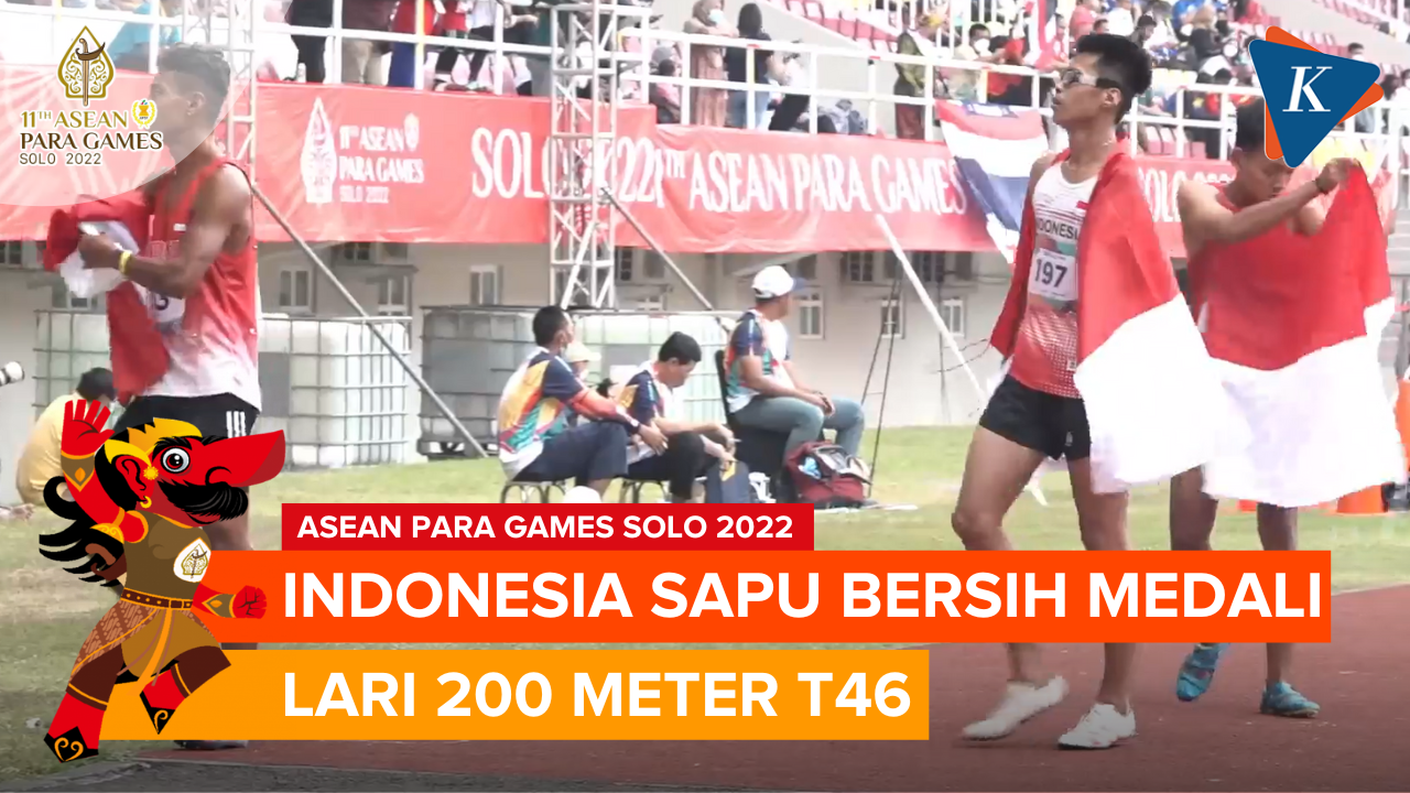 Indonesia Sapu Bersih Medali Nomor Lari 200 Meter