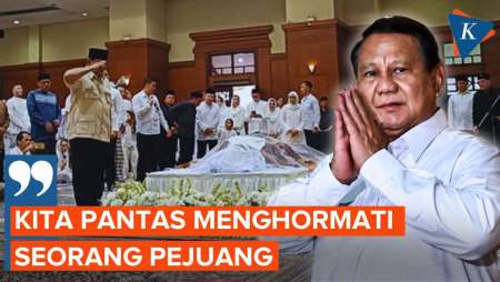 Momen Prabowo Beri Hormat Terakhir ke Eddie Marzuki Nalaparaya
