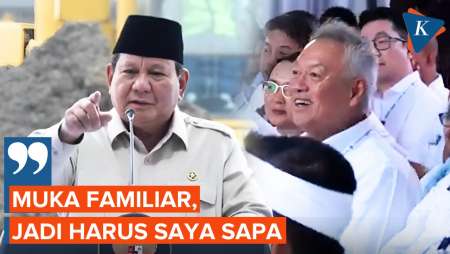 Kaget Ada Tomy Winata di Peresmian Industri Baterai Listrik, Prabowo: Harus Saya Sapa