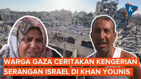 Kesaksian Warga Palestina Saat Israel Gempur Kamp Pengungsi di Khan…