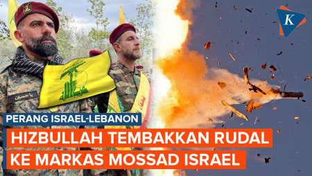 Markas Mossad Israel Diserang Rudal Hizbullah dari Lebanon