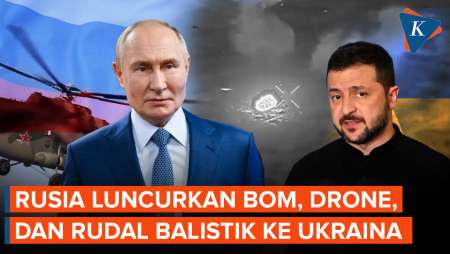 Gempur Kota-kota di Ukraina, Rusia Luncurkan Bom, Drone dan Rudal Balistik