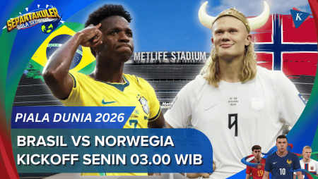 Jadwal Siaran Langsung Brasil Vs Norwegia, Kick Off Senin, 03.00 WIB