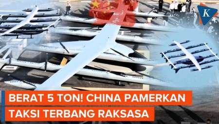 China Pamer Taksi Terbang Terbesar, Mampu Tempuh Jarak hingga 1.500 Km