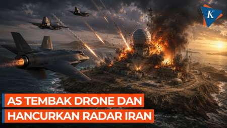 Panas Lagi! AS Tembak 4 Drone Dan Hancurkan Radar Iran