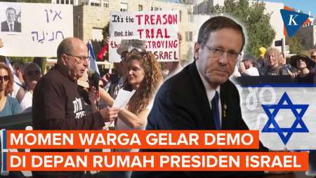Warga "Kepung" Rumah Presiden Israel, Desak Tidak Ampuni Netanyahu
