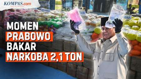 Prabowo Bakar Narkoba 2,1 Ton, Ini Penampakannya!